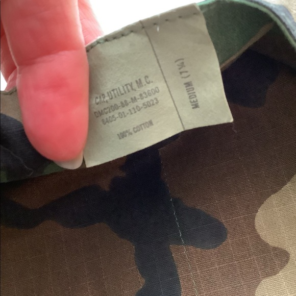 Vintage, NWOT, (100% Cotton), USMC 8 Point Camouflage EGA Utility Cap - Picture 3 of 3